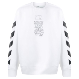 OFF- Dripping Arrows Incompiuto Sweatshirt Wit