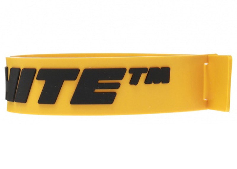 OFF- Logo Bracelet Geel