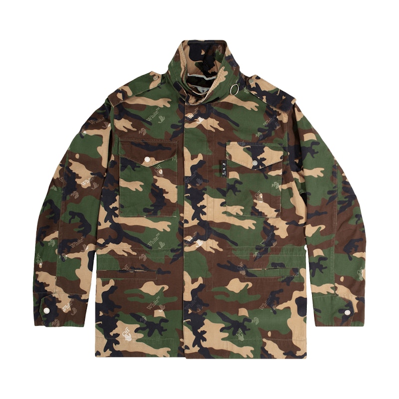 OFF- Logo Camo Field Jacket /Multi Multicolor