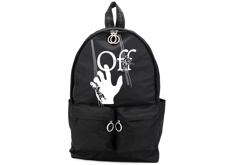 OFF- Logo Print Backpack Zwart