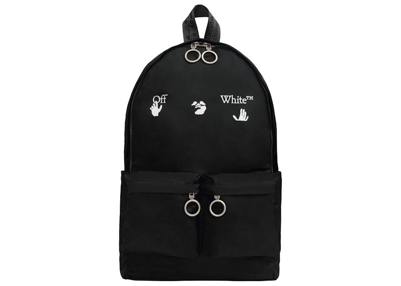 OFF- Logo Quote Backpack Zwart