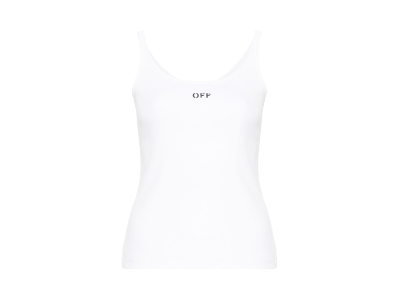 OFF- Off Stamp Rib Tank Top Zwart