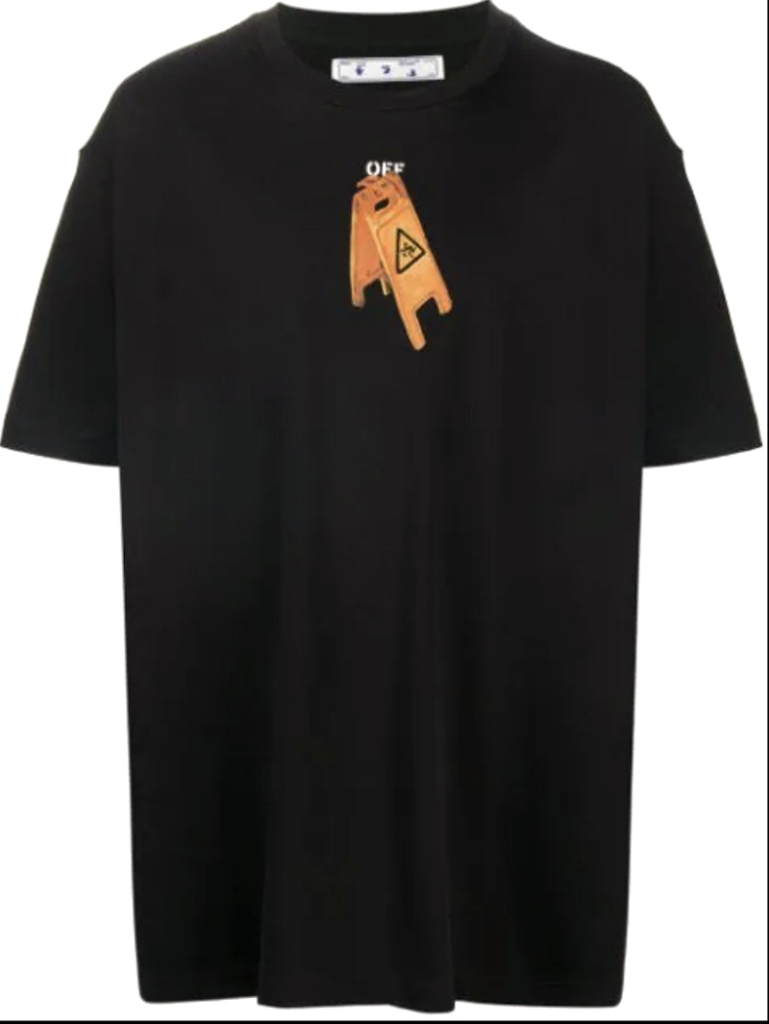 OFF- Pascal Skeleton Tee Zwart