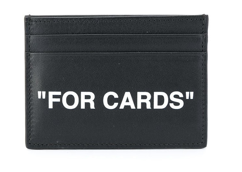 OFF- Quote “FOR CARDS” Card Holder Zwart