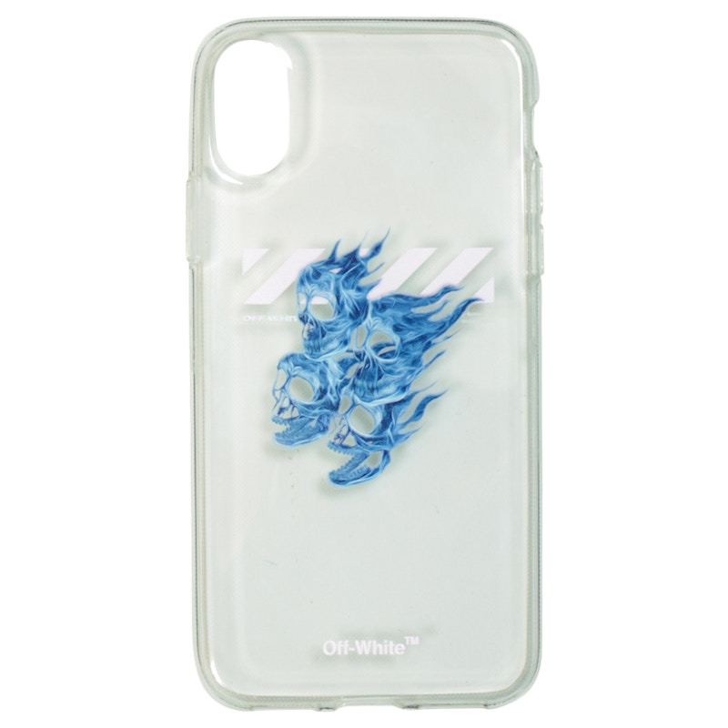OFF- Skulls iPhone X Case Transparent Multicolor