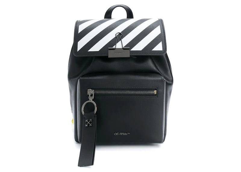 OFF- Small Diagonal Backpack Zwart