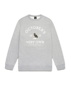 OVO Collegiate Crewneck Heather Grijs