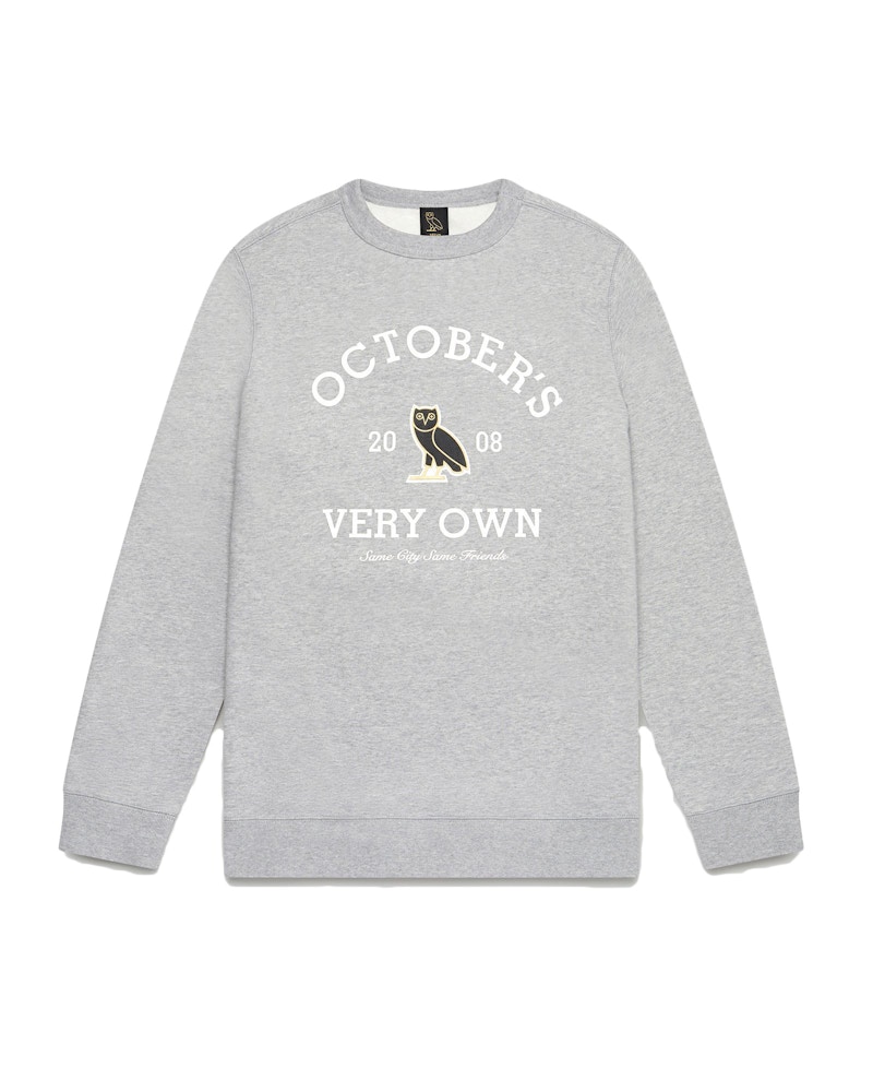 OVO Collegiate Crewneck Heather Grijs