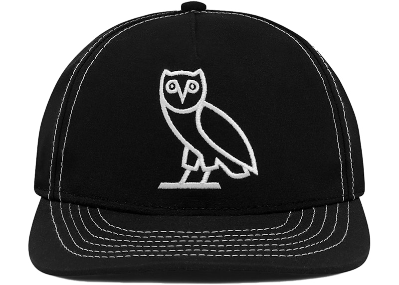 OVO Contrast Stitch Snapback Hat Zwart