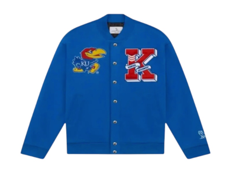 OVO Kansas Jayhawks Varsity Jacket Blauw
