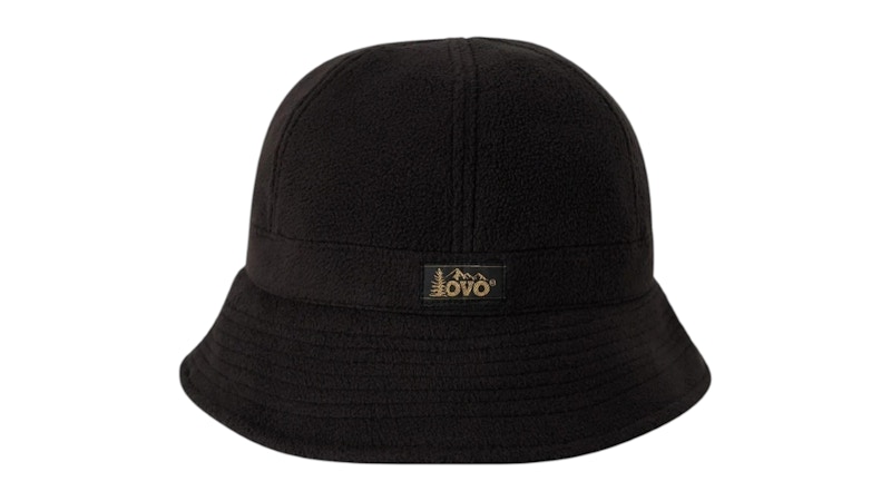 OVO Microfleece Bucket Hat Zwart