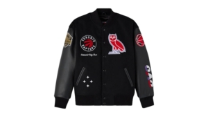 OVO NBA Toronto Raptors Varsity Jacket Zwart