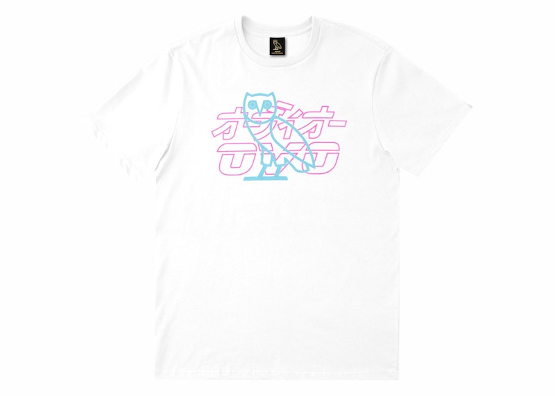 OVO Neon Lights Tee Wit