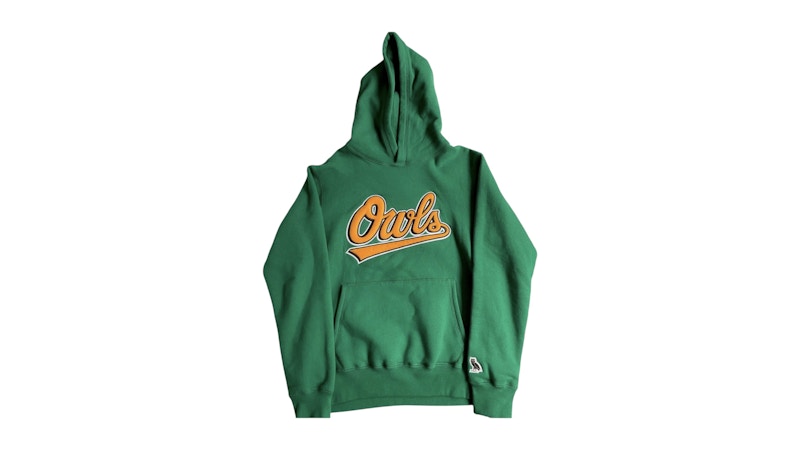 OVO Owls Script Hoodie Forest Groen
