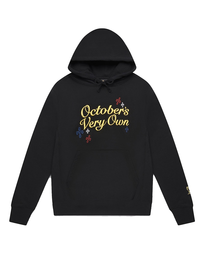 OVO Pompom Script Hoodie Zwart