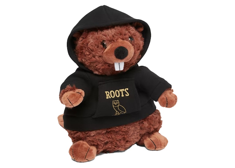 OVO Roots Beaver Stuffie Zwart