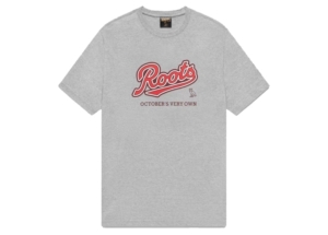 OVO Roots Heritage Script T-Shirt Heather Grijs