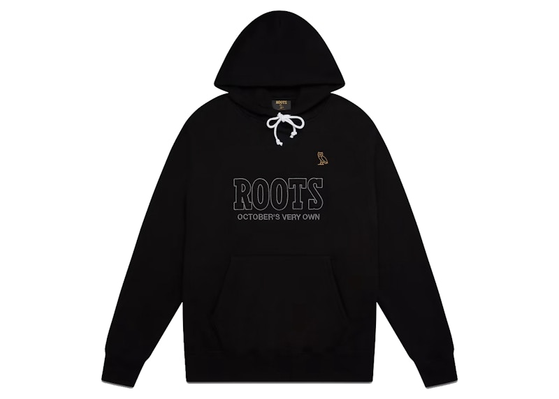 OVO Roots Owl Patch Hoodie Zwart