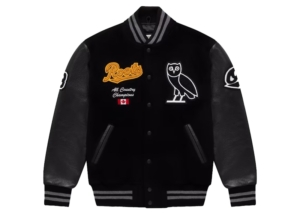 OVO Roots Varsity Jacket Zwart