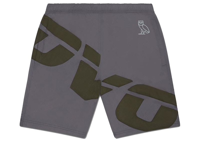 OVO Runner Nylon Short Metallic Zilver