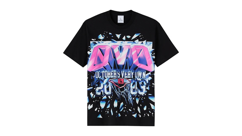 OVO Shattered Backboard Tee Zwart