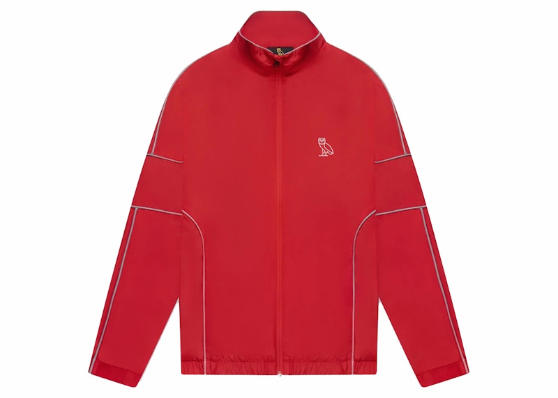OVO Wind Tech Reflective Track Jacket Rood