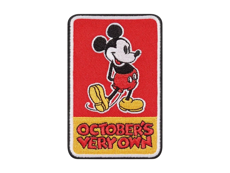 OVO x Disney Mickey Mouse Patch Rood