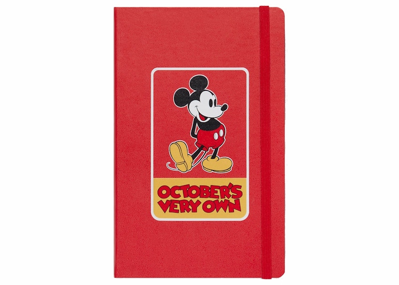 OVO x Disney Moleskine Notebook Rood
