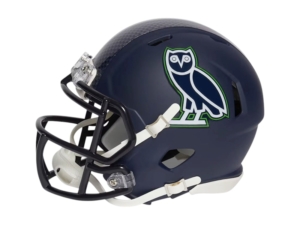 OVO x NFL Seattle Seahawks Riddell Mini Helmet Blauw