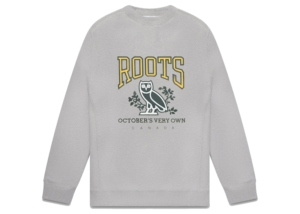 OVO x Roots Crewneck Heather Grijs
