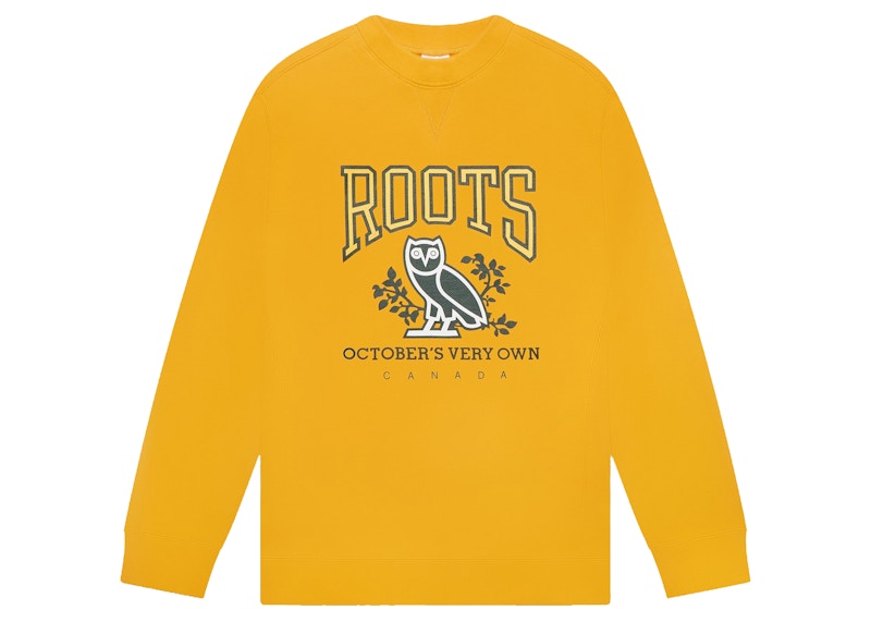 OVO x Roots Crewneck Geel