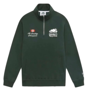 OVO x Roots Half Zip Sweatshirt Groen