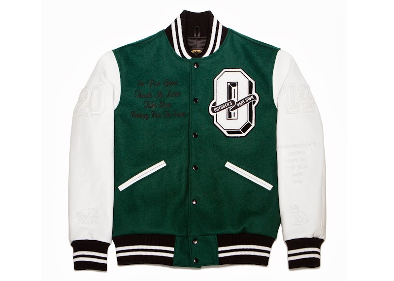 OVO x Roots Nothing Was The Same Tour Varsity Jacket Groen