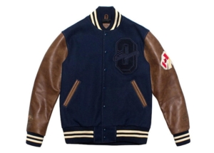 OVO x Roots October Varsity Jacket Blauw