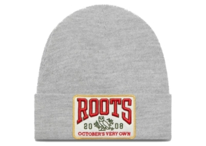 OVO x Roots Patch Toque Heather Grijs