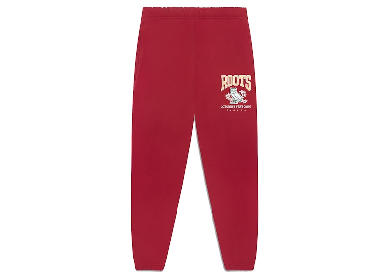 OVO x Roots Sweatpant Rood