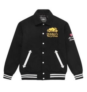 OVO x Roots Varsity Jacket Zwart