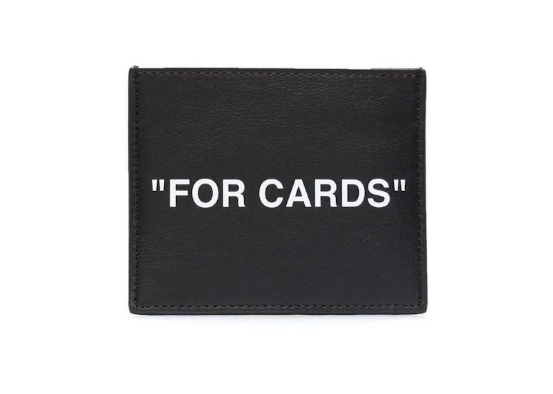 Off- “FOR CARDS” Card Holder Zwart