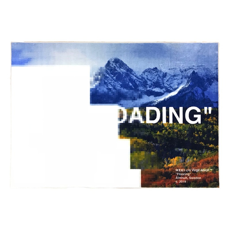 Virgil Abloh x IKEA “STILL LOADING” Rug 140×200 CM Multi