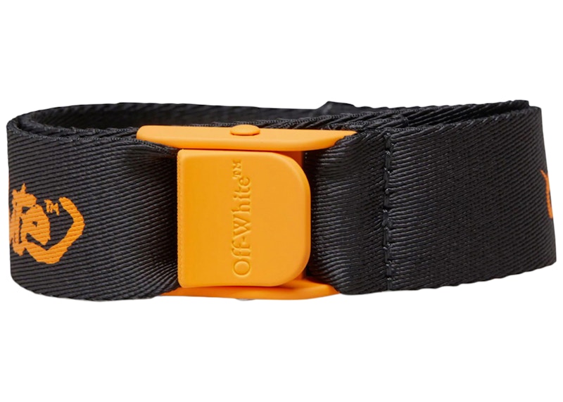 OFF- Kids Script Logo Belt Oranje