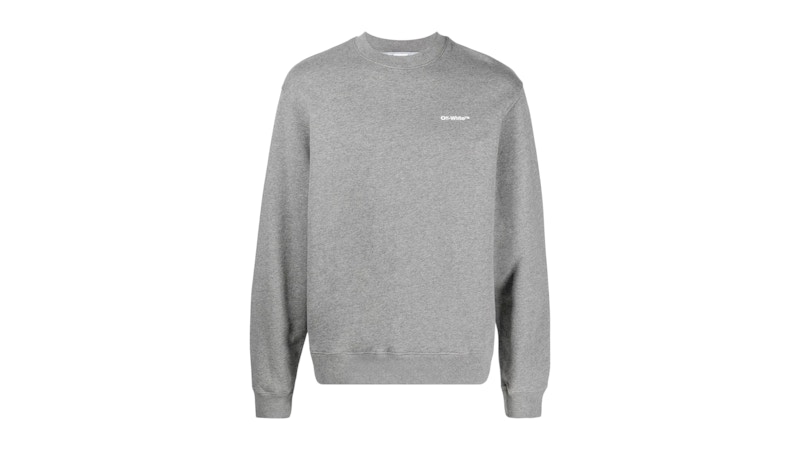 OFF- Wave Out Diag Design Sweatshirt Grijs