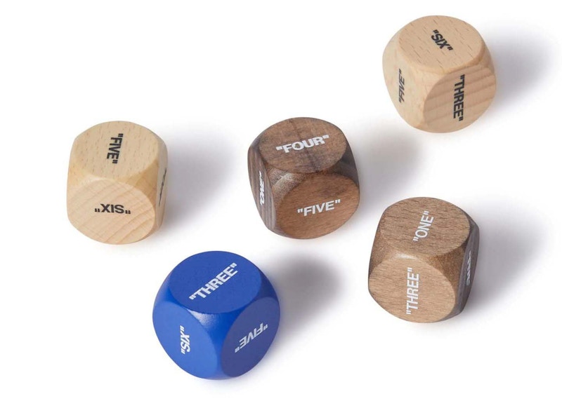 OFF- Wood Dices Set