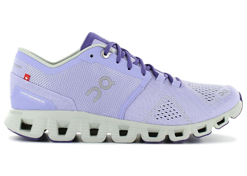 On Running Cloud X Lavender Ice Lavender/lime
