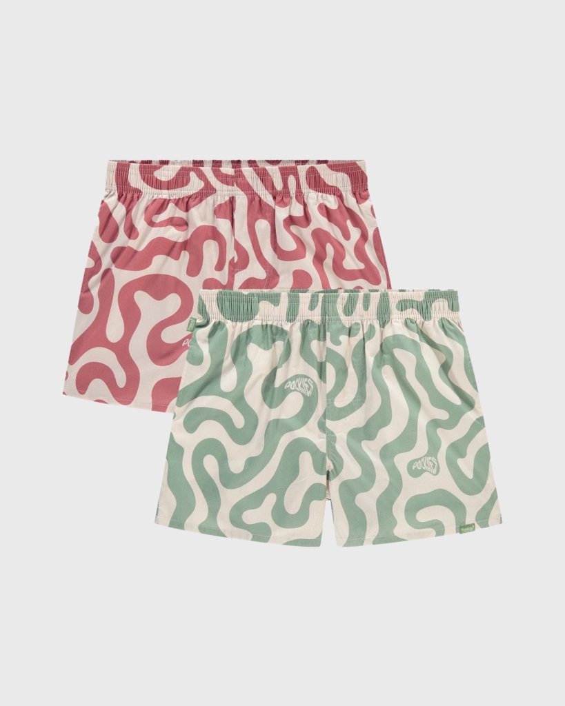 2 Pack Swirls Boxers