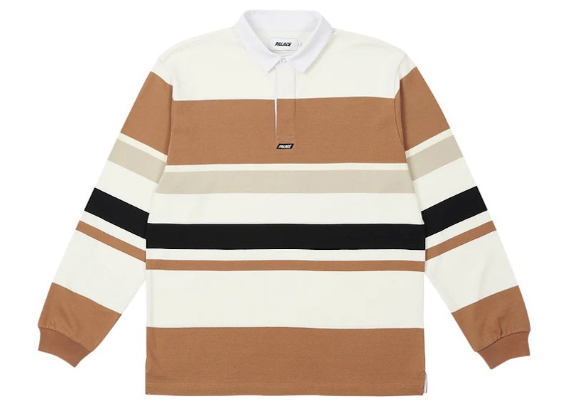 Palace Big Stripe Rugby Top Wit