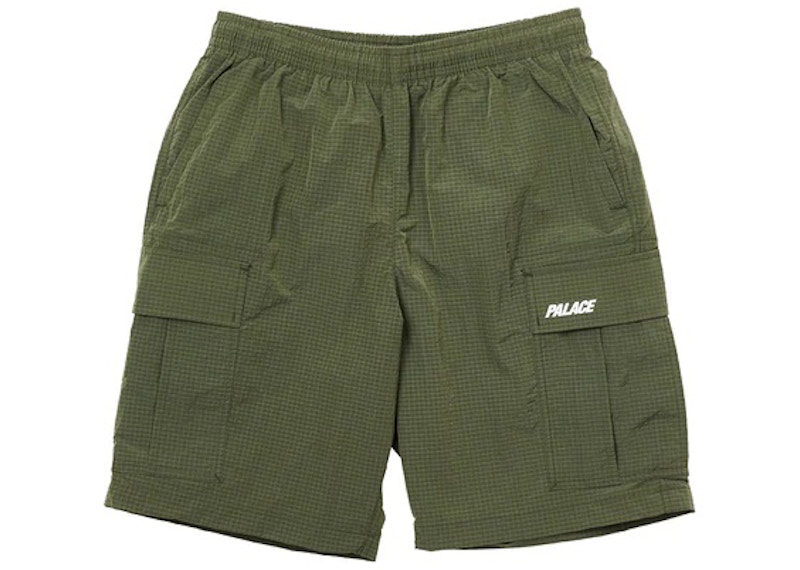 Palace Cargo Shell Shorts Olijf