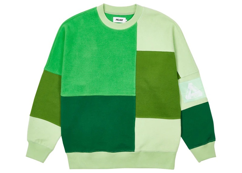 Palace Colour Block Crew Groen