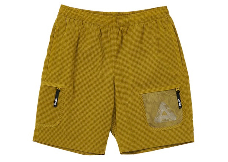 Palace Cripstop Grid Shorts Geel