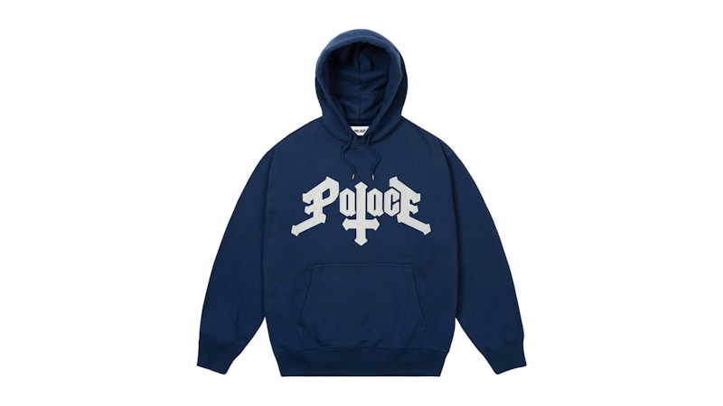 Palace Cross Hood Blauw