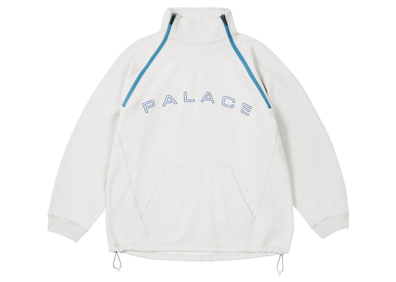 Palace Double Zip Funnel Concrete Grijs